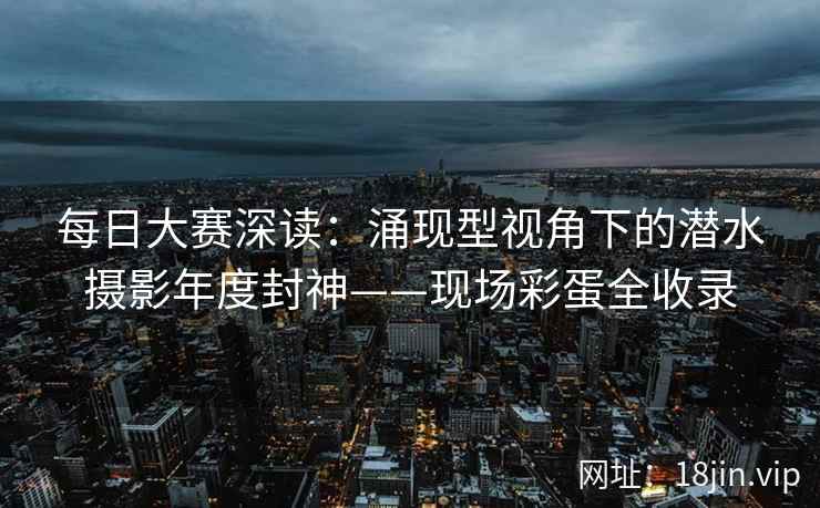 每日大赛深读：涌现型视角下的潜水摄影年度封神——现场彩蛋全收录