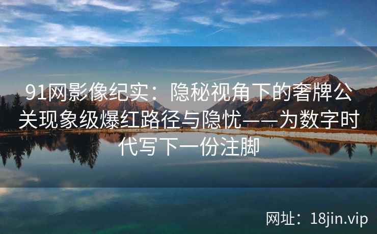 91网影像纪实：隐秘视角下的奢牌公关现象级爆红路径与隐忧——为数字时代写下一份注脚  第1张